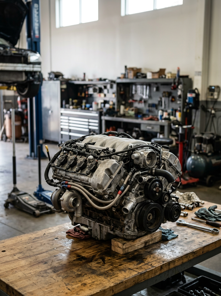 Reconditioned engine ready for fitting